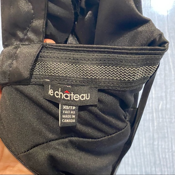 Le Château Black Satin Cocktail Dress - Picture 8 of 8